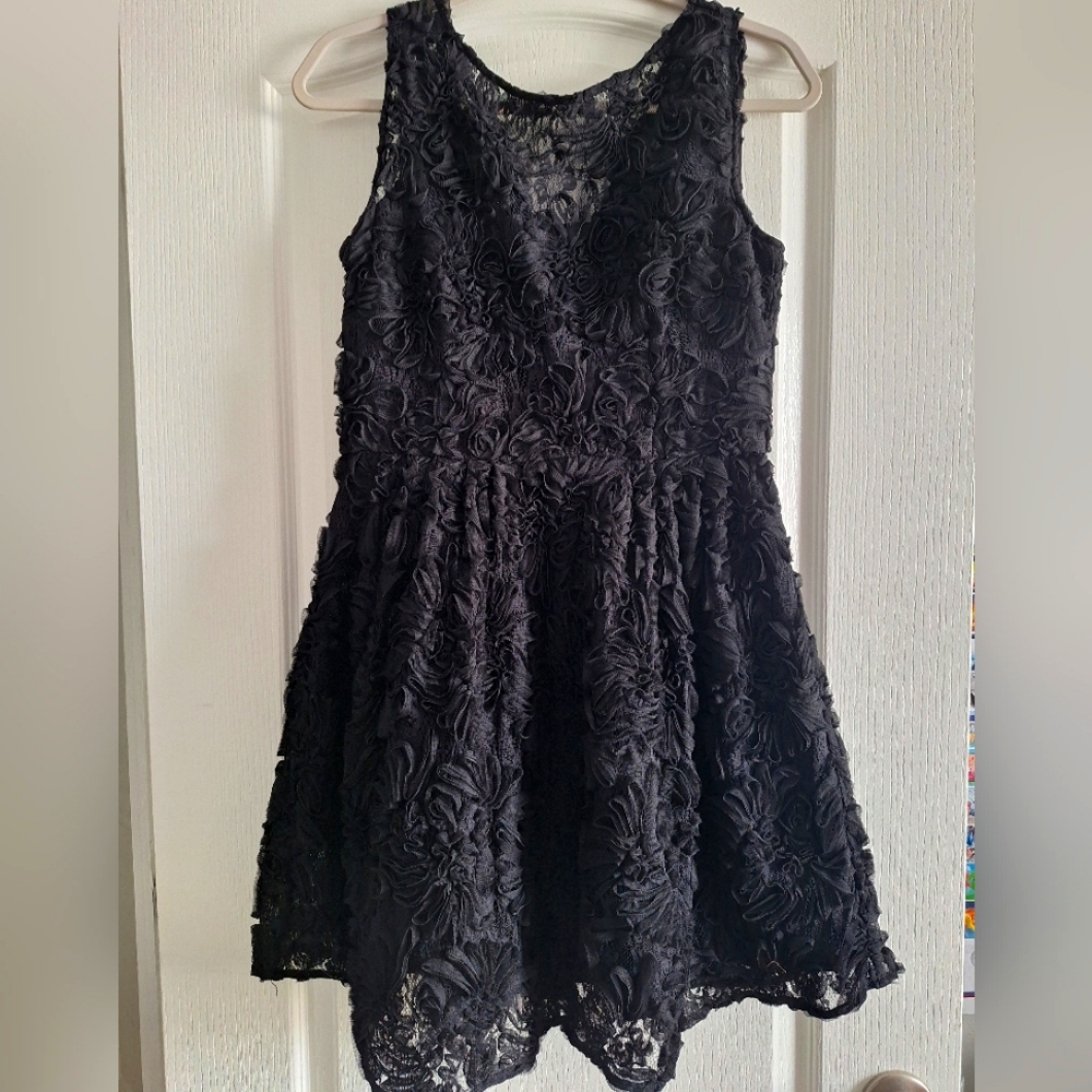 Cynthia Steffe Black Trixie Fit Flare Dress Size 6